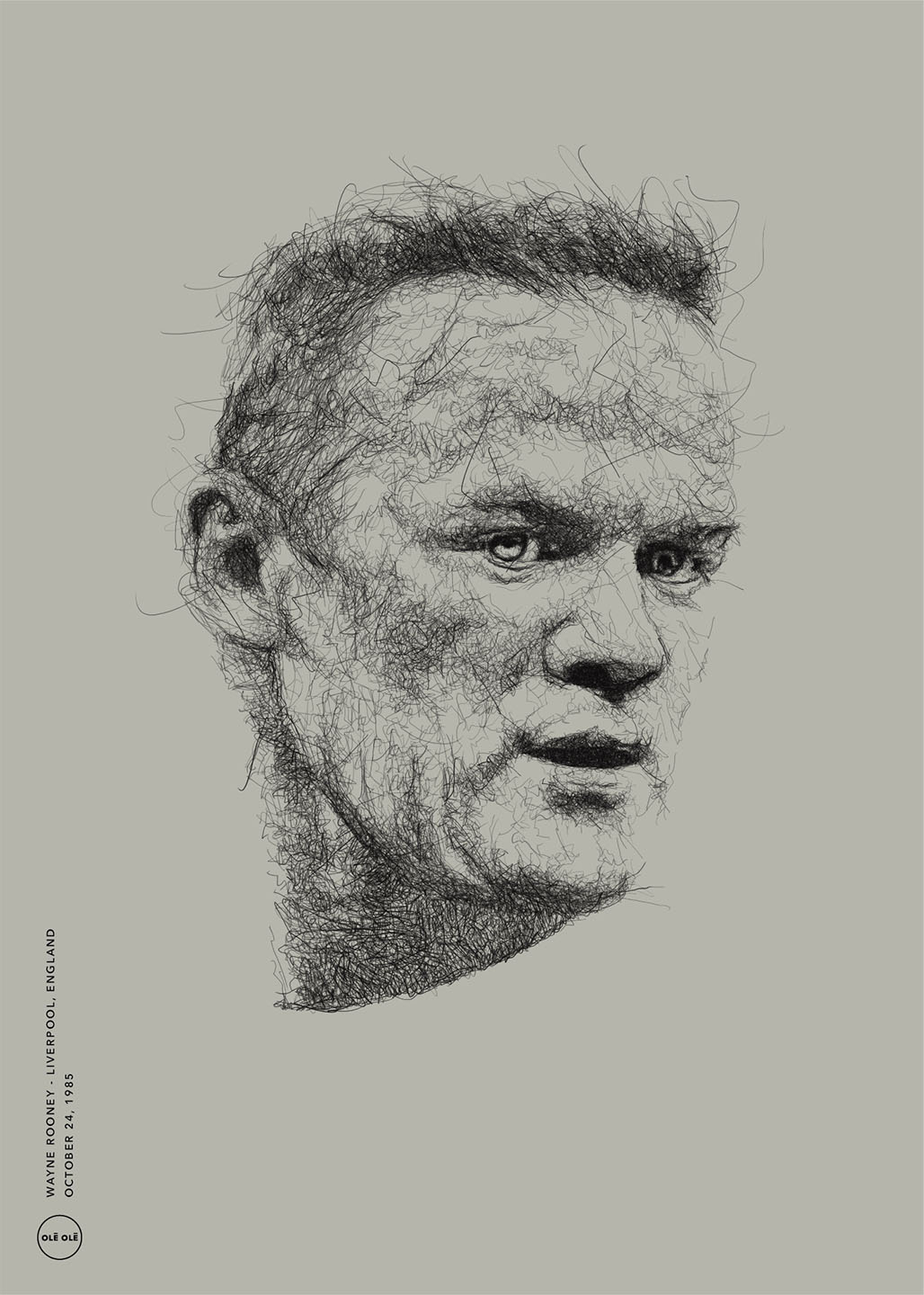 Wayne Rooney Plakat – Grafisk Kunst til Fodboldfans