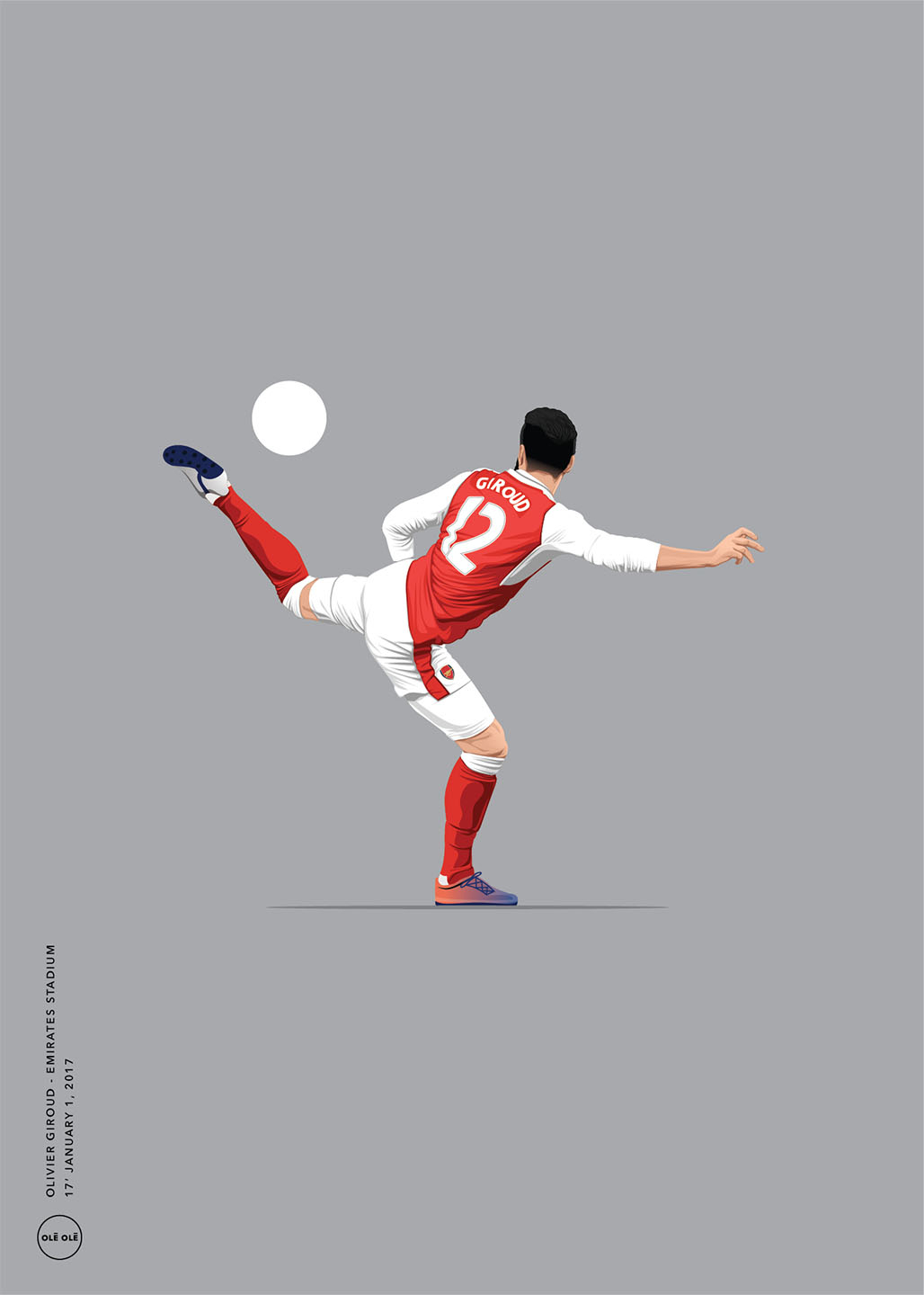 Olivier Giroud Plakat – Eksklusivt Tilbud til Fodboldfans!