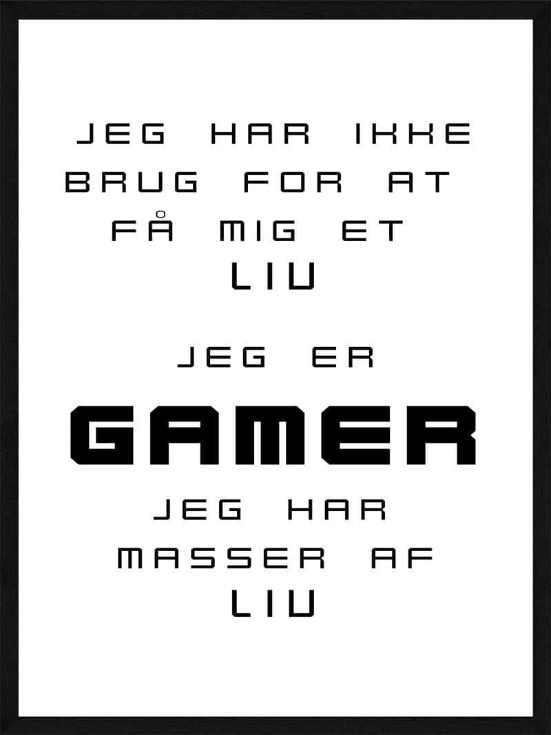 Gamer Plakat - Perfekt til Ungdomsværelset!