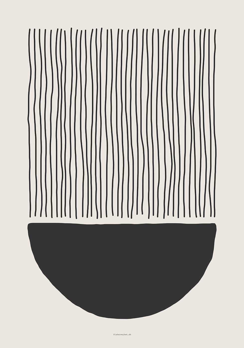 Jells Going Down Plakat – Abstrakt Kunst til Dit Hjem
