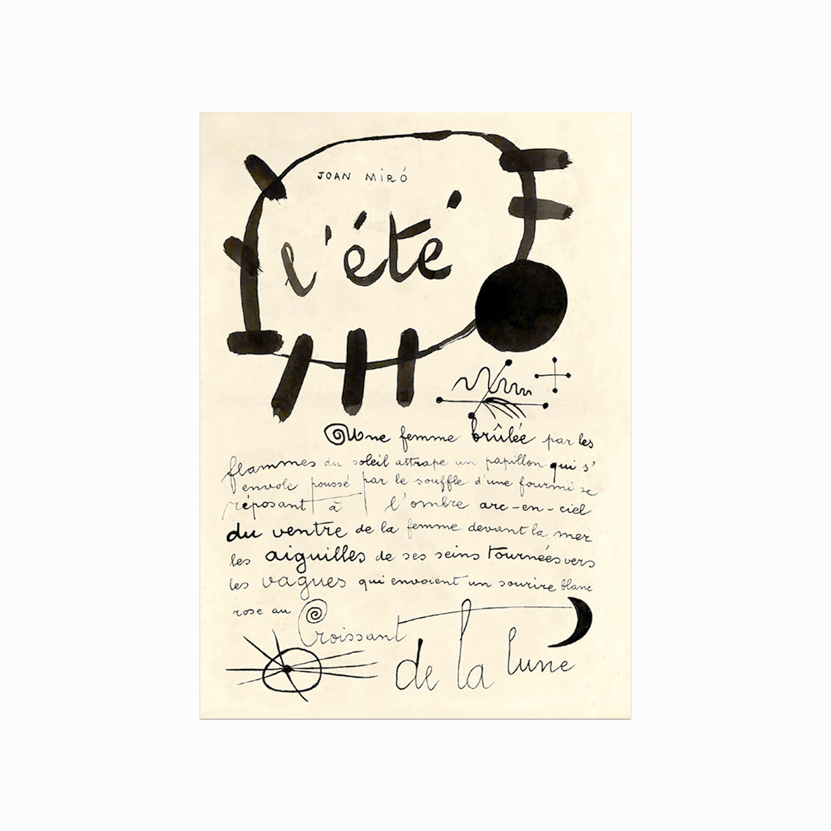 Joan Miró plakat – Surrealistisk kunst til hjemmet