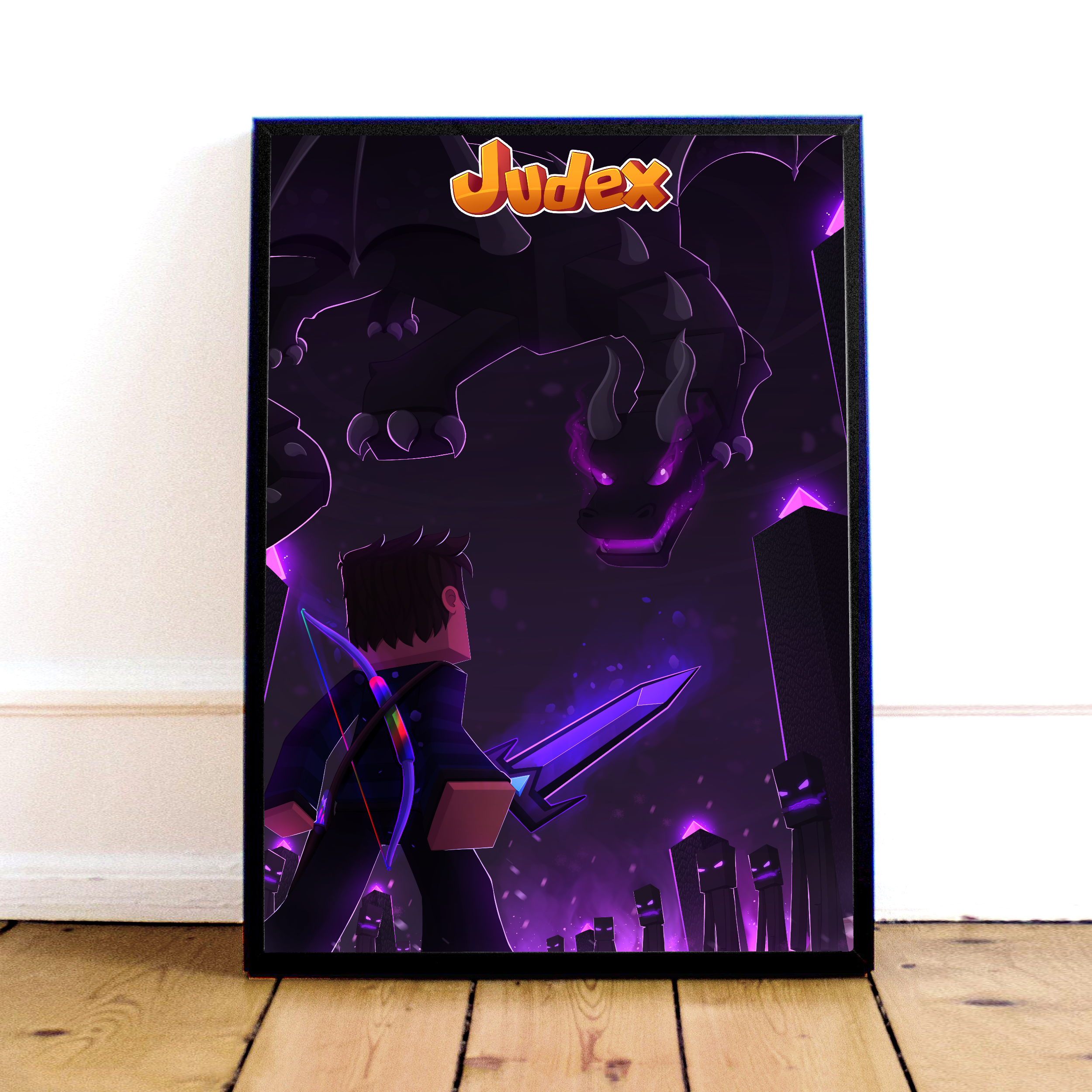 Judex Enderdrage Plakat – Fantastisk Minecraft Vægkunst!