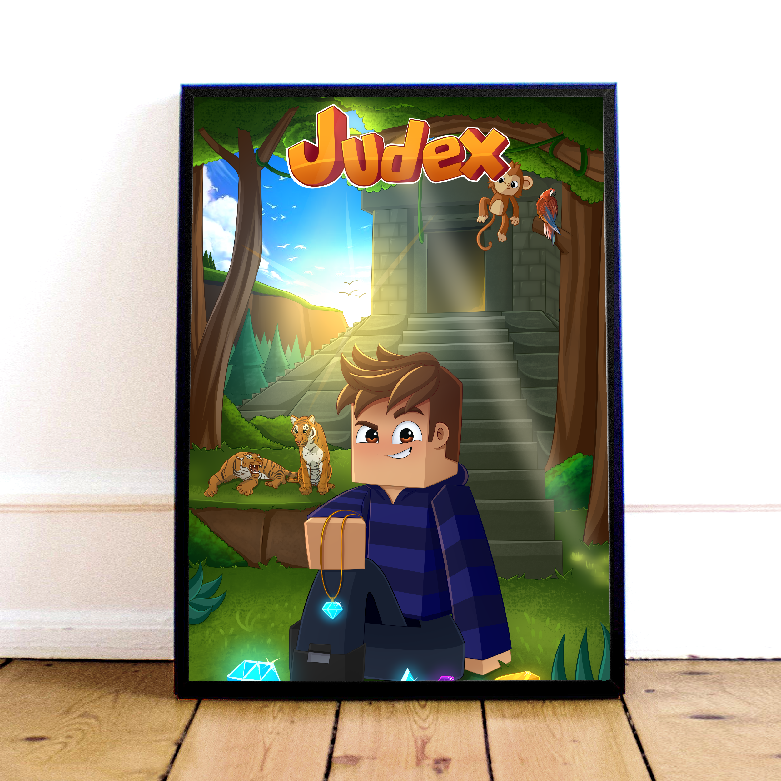 Judex Jungle Plakat – Eksotisk Kunst til Dit Hjem!