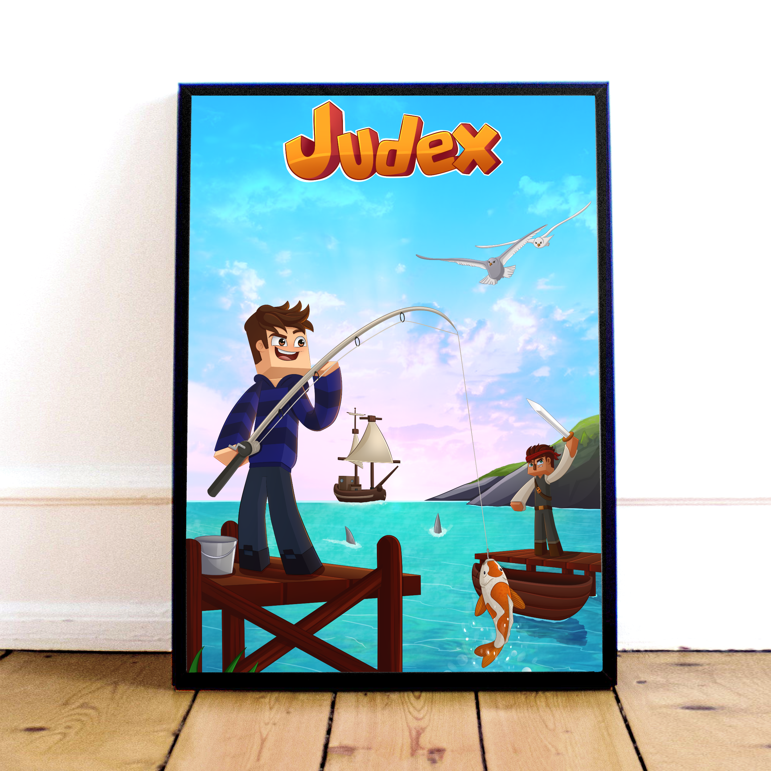 Judex Pirat Plakat – Eventyrlig Vægkunst til Dit Hjem!