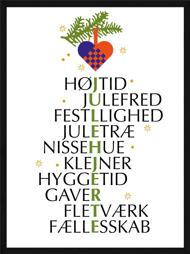 Juleplakat med Hjertevarmt Citat – Skab Hyggelig Stemning