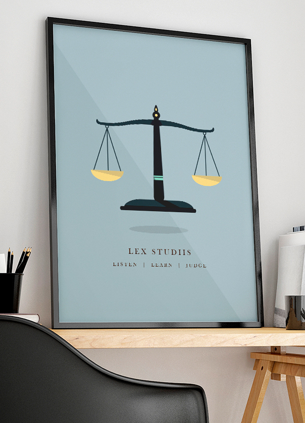Jurastuderende Plakat - Perfekt til Studerende  A4