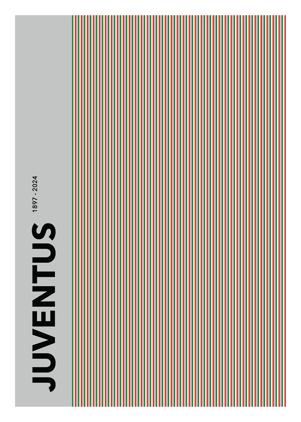 Juventus 1897-2024 Plakat – Fodboldkunst til Fans