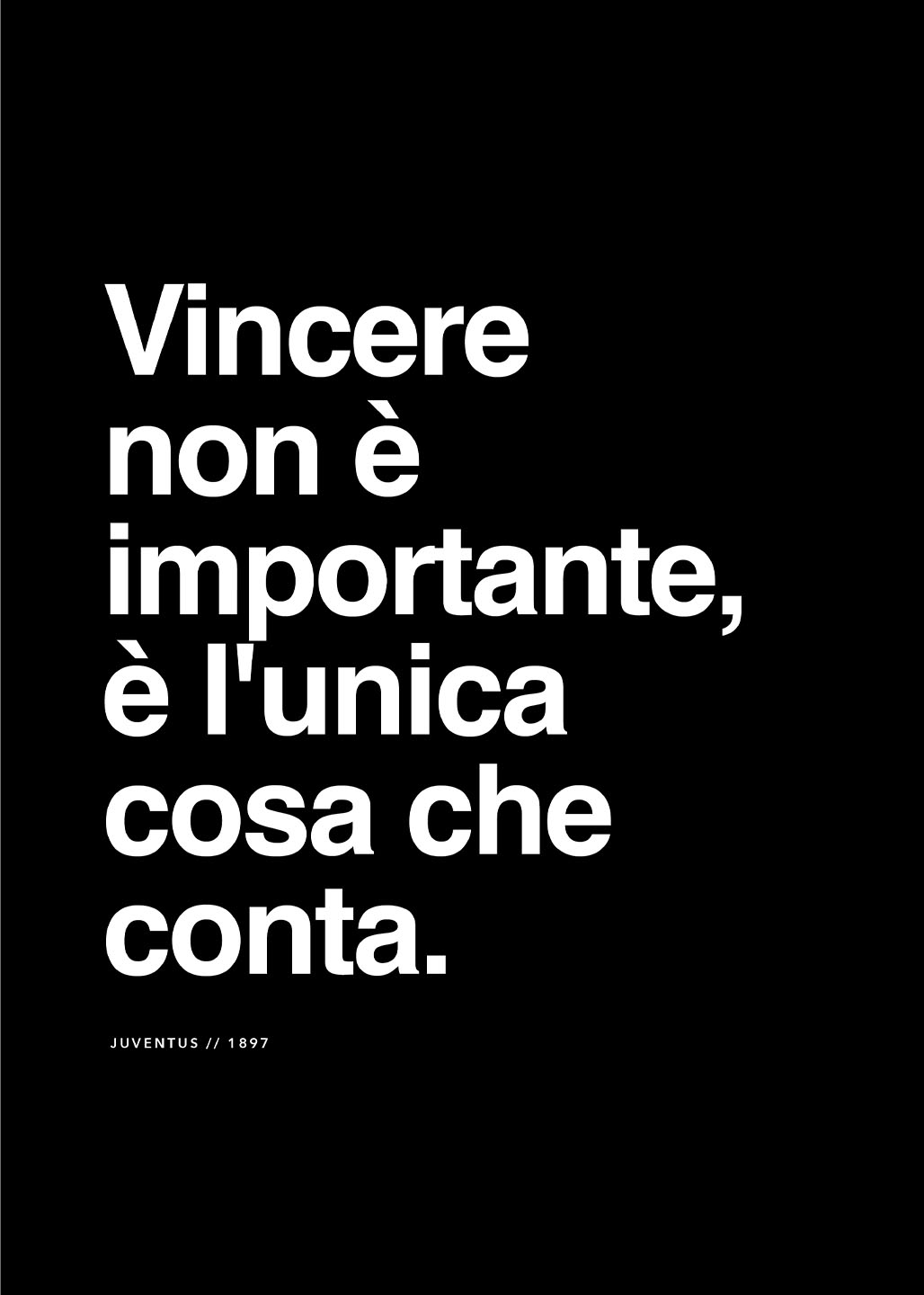 Juventus Vincere Non E Importante Plakat – Fodboldkunst
