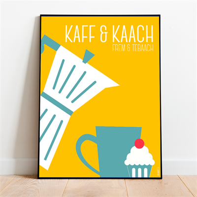 Kaff Kaach Plakat – Farverig Kunst til Dit Hjem! Bestil Nu!