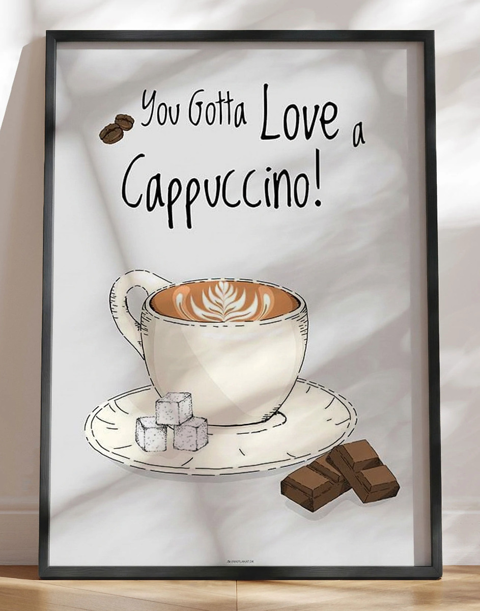 Kaffeplakat Cappuccino