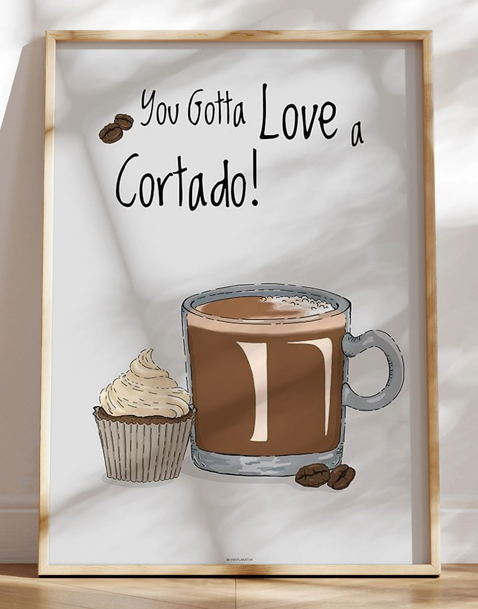 Kaffeplakat Cortado