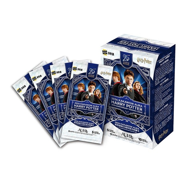 Kakawow Aura 2026 Harry Potter: 25th Anniversary Trading Cards Booster Box   Box Med 10 Pakker