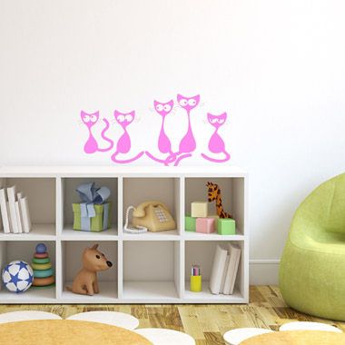 Katte Wallsticker fra Anline Ruby – Unik boligindretning!