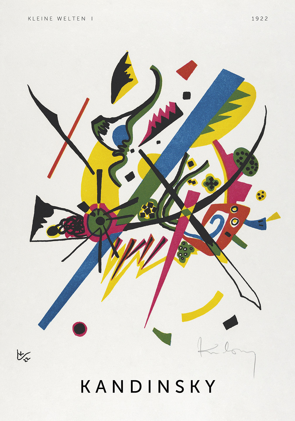 Kleine Welten Plakat – Abstrakt Kunst til Dit Hjem
