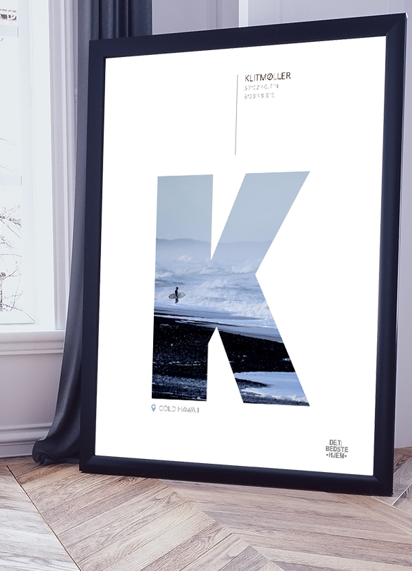 Klitmøller Plakat - Cold Hawaii - Surfing i Naturen