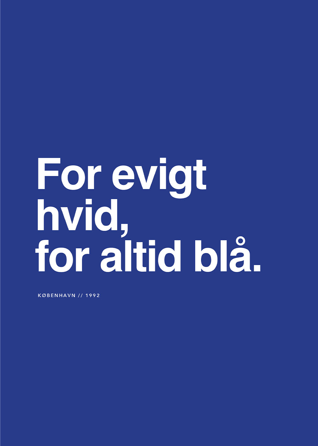 København For Evigt – Hvid Kunstplakat til Dit Hjem