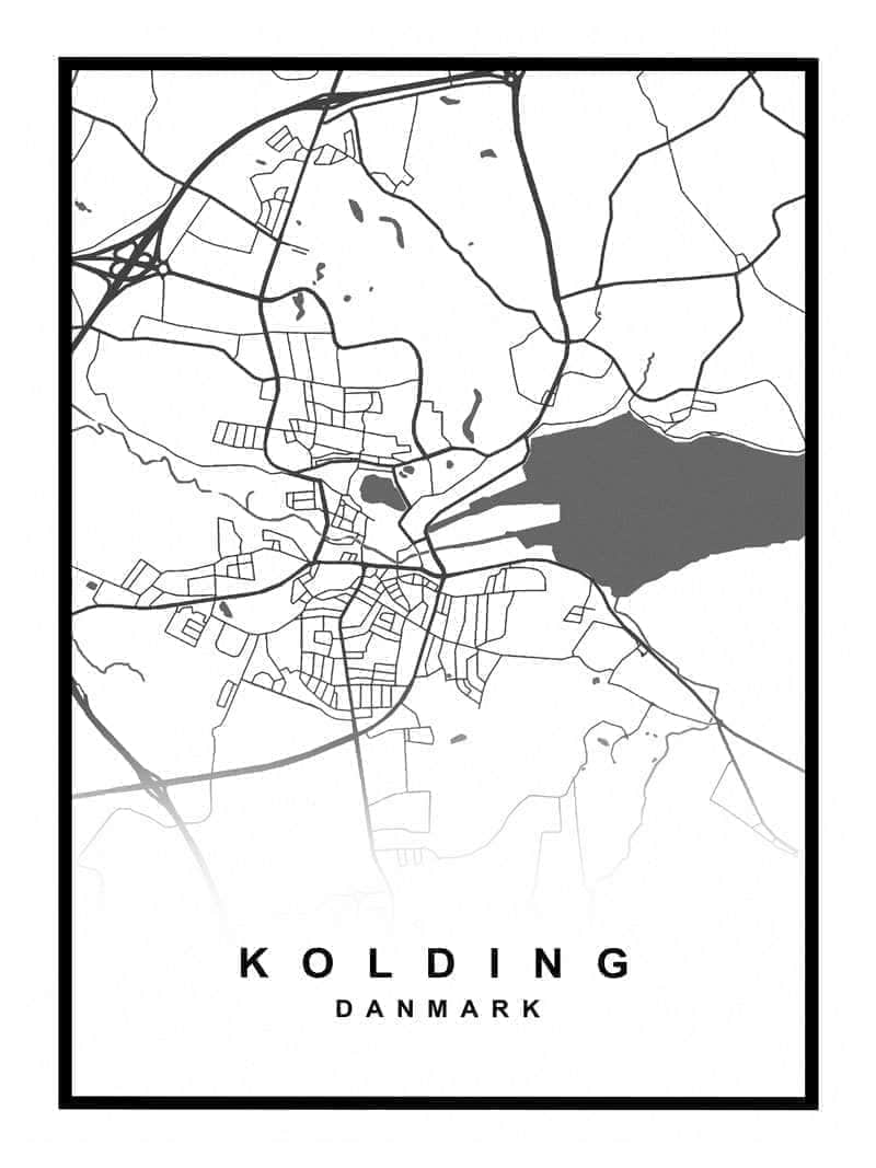 Kolding Kortplakat – Oplev Koldings Skønhed i Dit Hjem