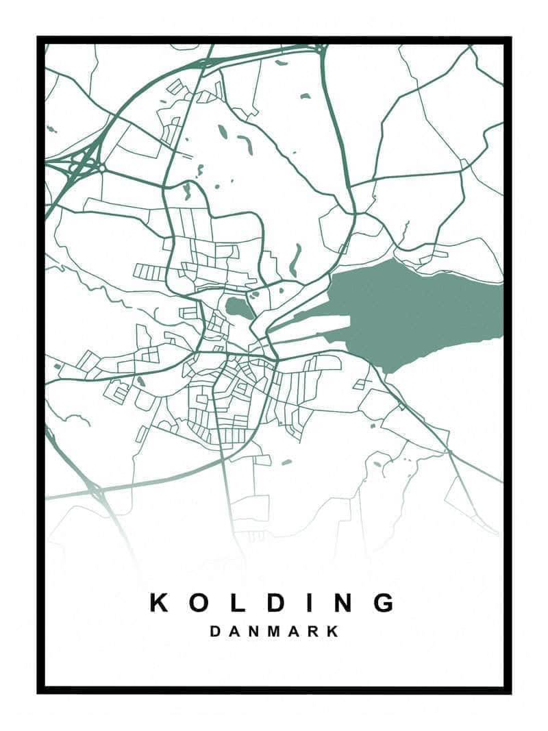 Kolding Kortplakat – Udforsk Koldings Skønhed!