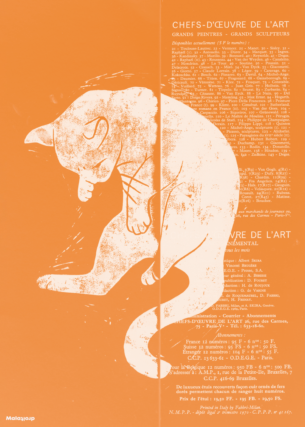 Maladroit – Energisk Orange Kunsttryk til Dit Rum