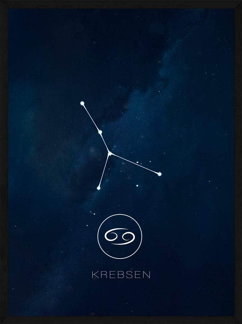 Krebsen Stjernetegn Plakat – Smuk Dekor til Indretning