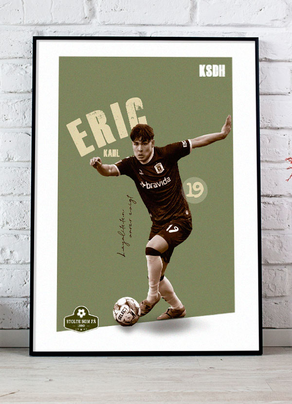 Hyld Eric Kahl med eksklusiv AGF-plakat – Kun nu!