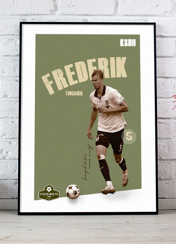 Ksdh AGF Plakat af Frederik Tingager - Fodboldkunst