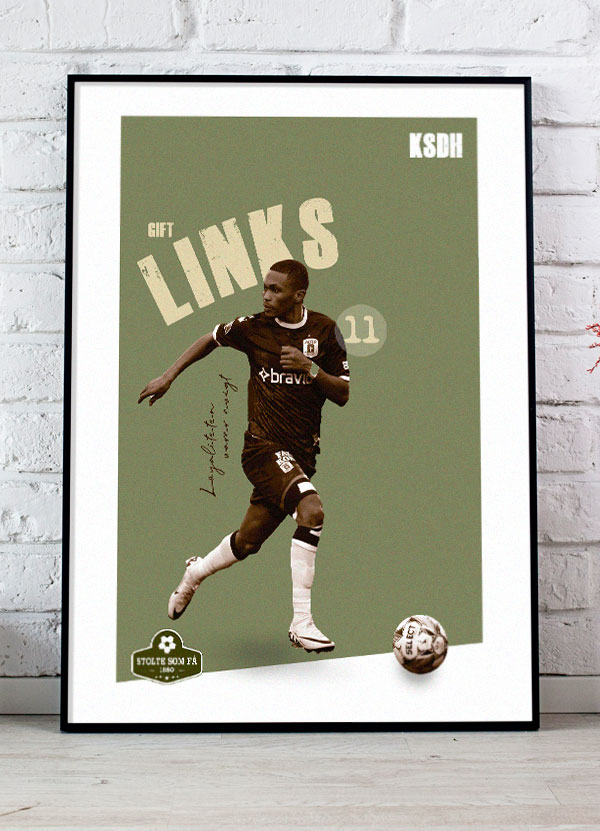 AGF Plakat af Gift Links – Fodboldplakat til Hjemmet
