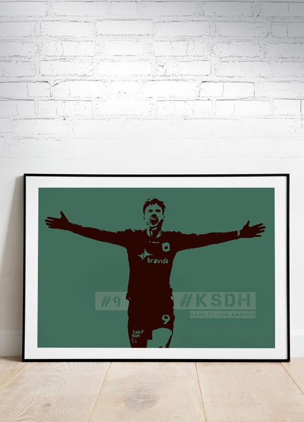Ksdh AGF Plakat – Vandret Grøn – Støt de Hvide!