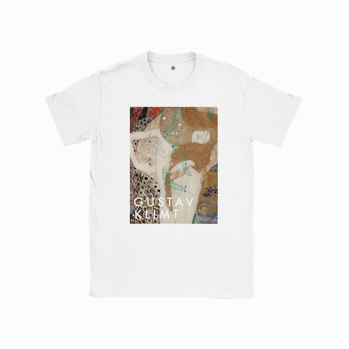 Unisex Kunst -shirt Gustav Klimt Water Serpents 01