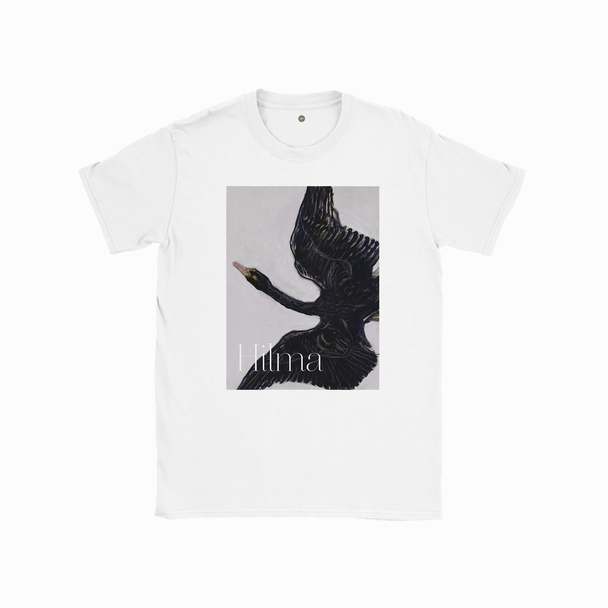 Unisex Kunst T-shirt med Hilma Af Klint Black Swan