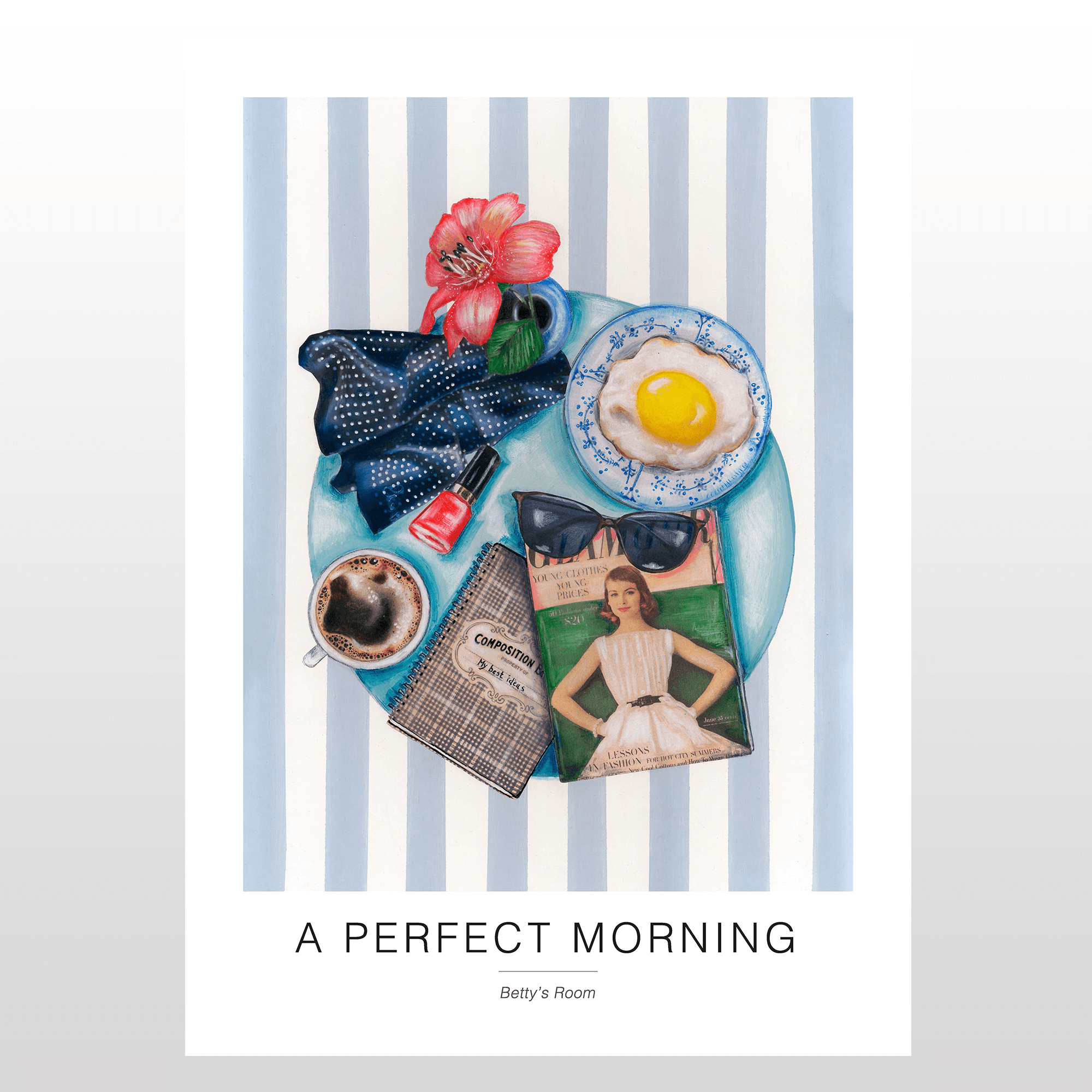 Kunstplakat "Perfekt Morgen" - Elegant Vægkunst til Hjemmet