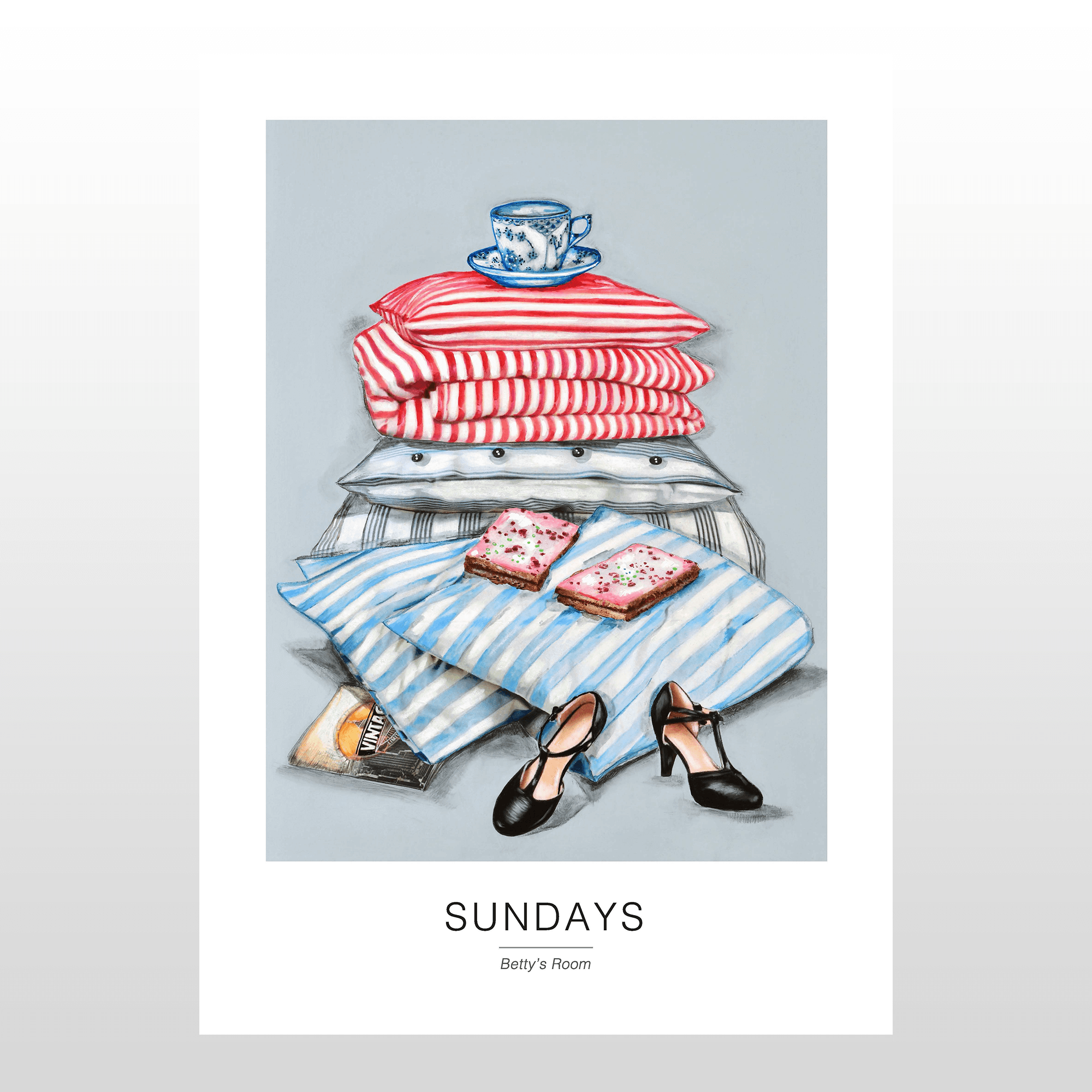Kunstplakat "Sundays" A2 – Udsalg på vægdekoration!