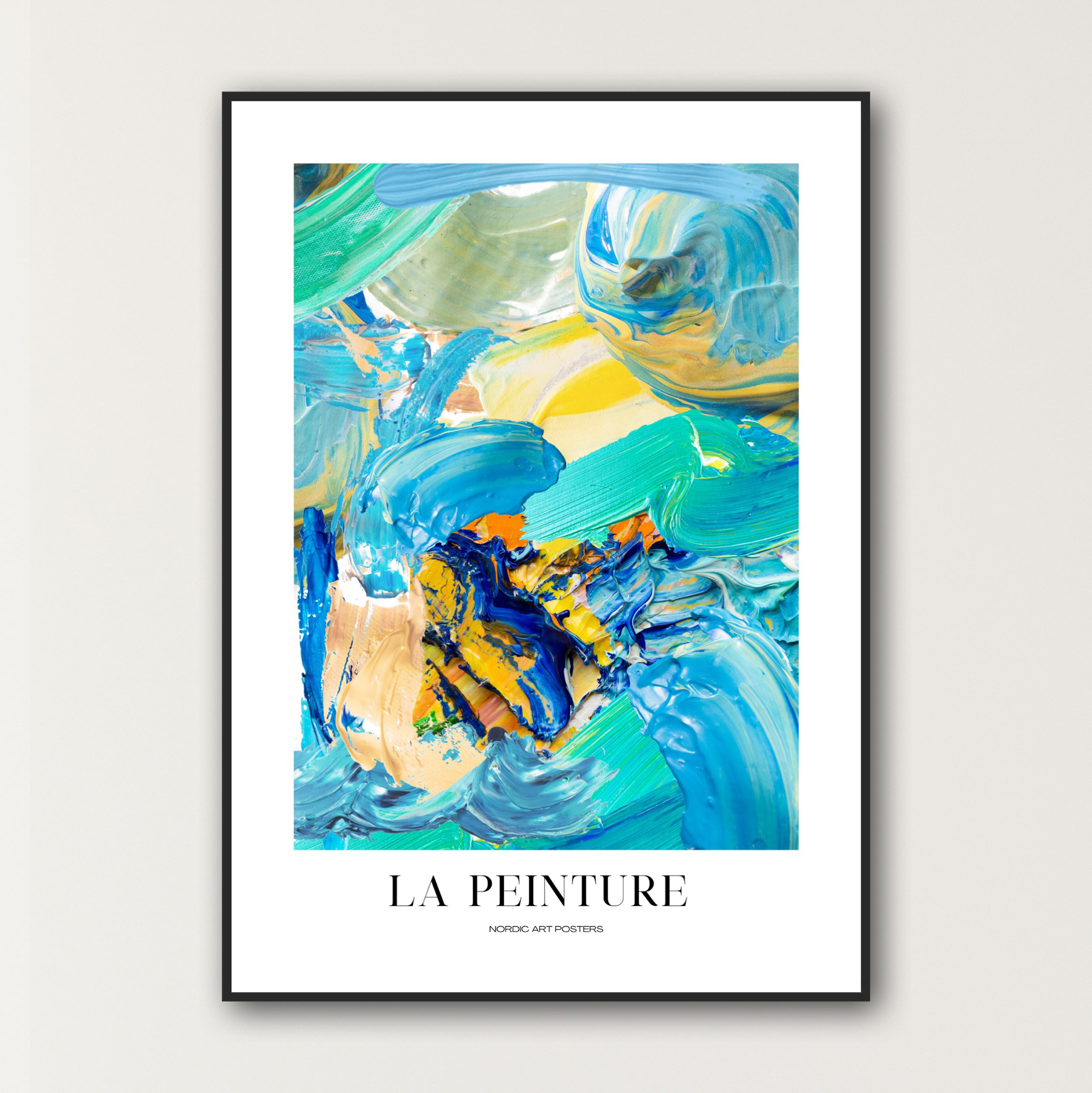Nordisk Kunstplakat - La Peinture 50x70 cm på Tilbud