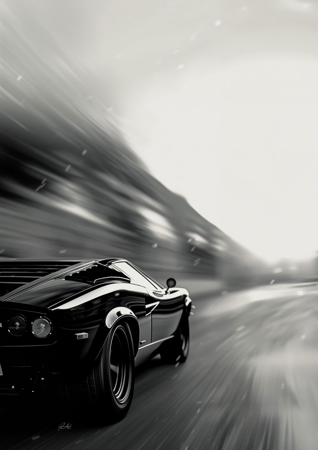 Lamborghini Vers 02 Plakat – Unik Grafisk Kunst