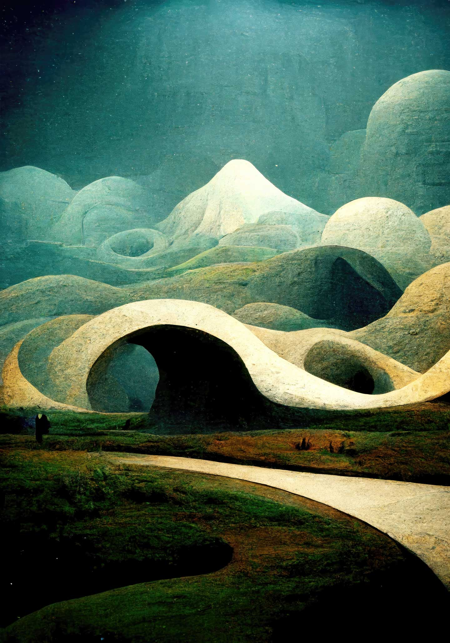 Landform Kunsttryk fra Yoma Emptylands – Naturens Skønhed