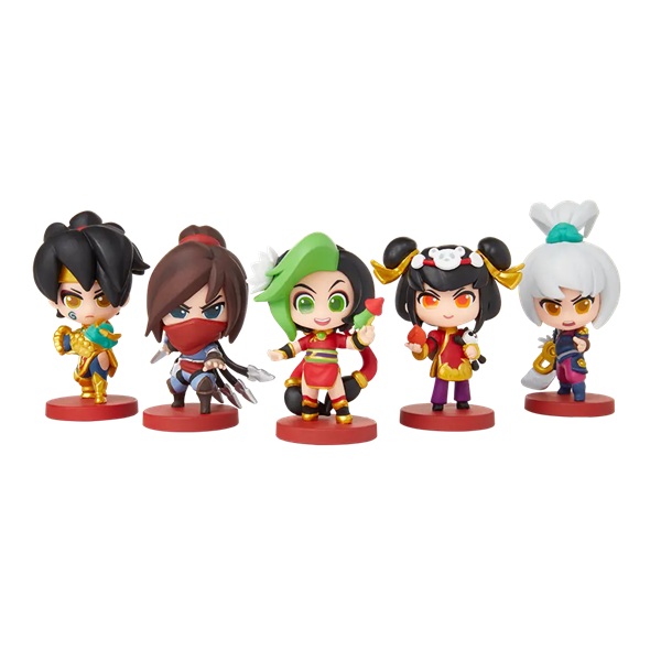 League Legends Collectible Figure Set 03: Lunar Revel Team Minis Talon Jinx Annie Riven Special Edition