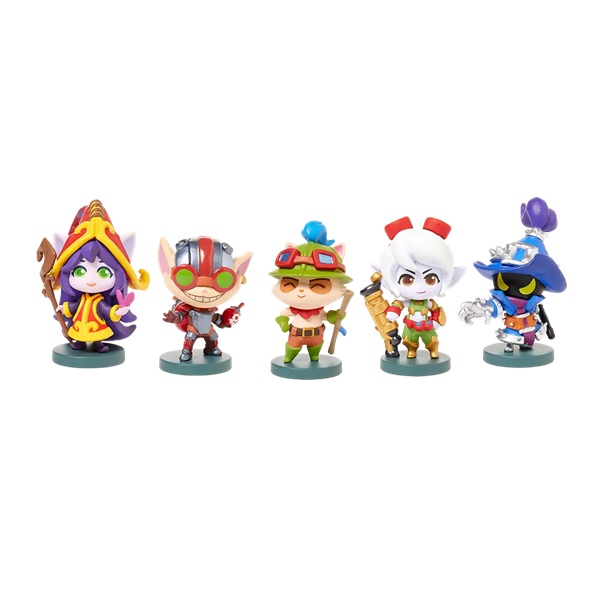 League Legends Collectible Figure Set 07: Yordle Team Minis Lulu Tristana Teemo Ziggs Veigar