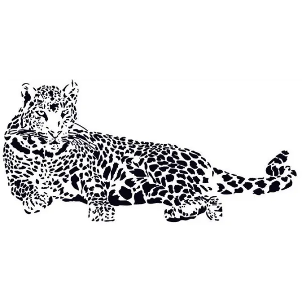 Sneleopard Vægklistermærke – Unik Indretning til Dit Hjem