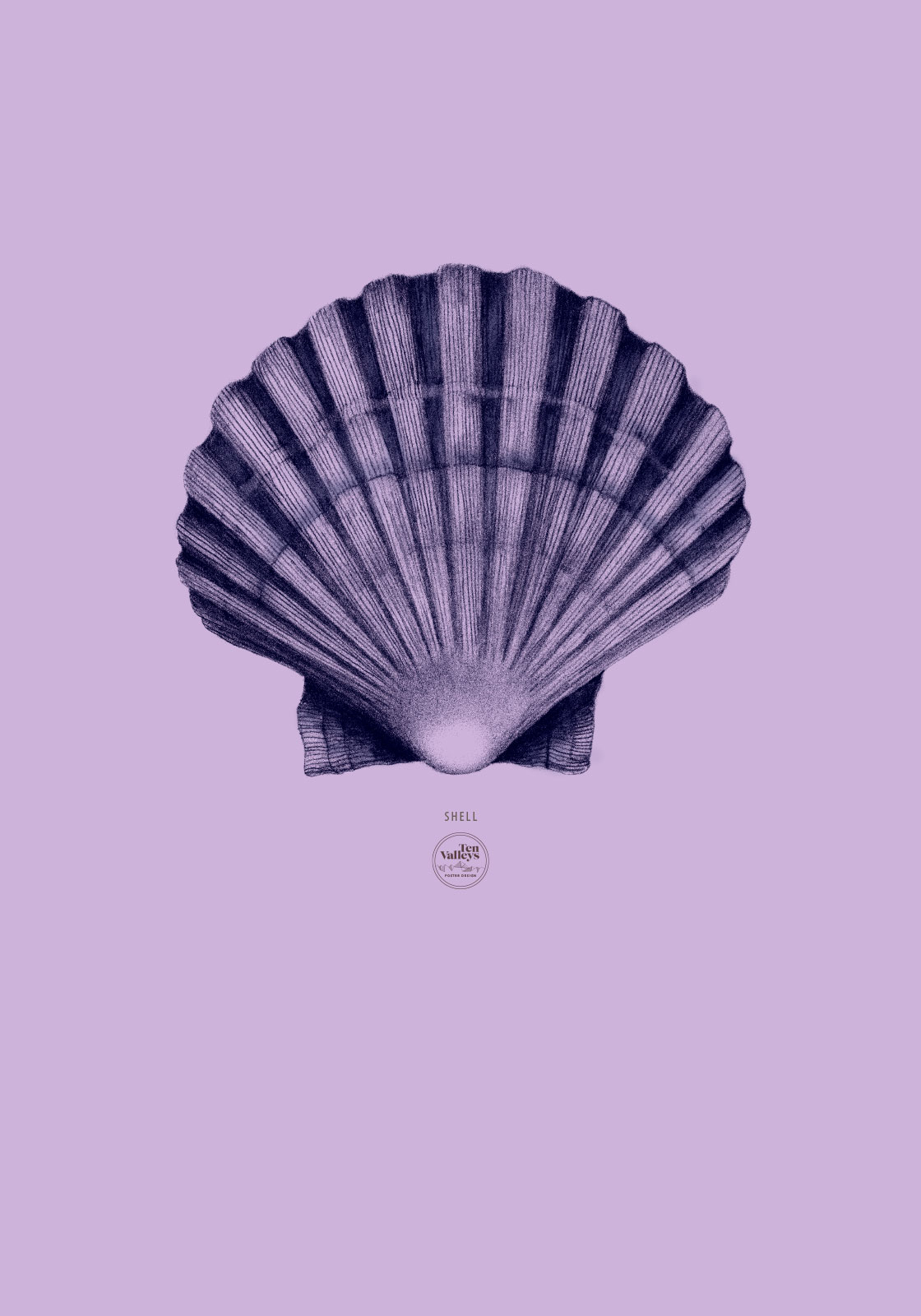 Lilla Musling Illustration – Unik Kunst til Dit Hjem