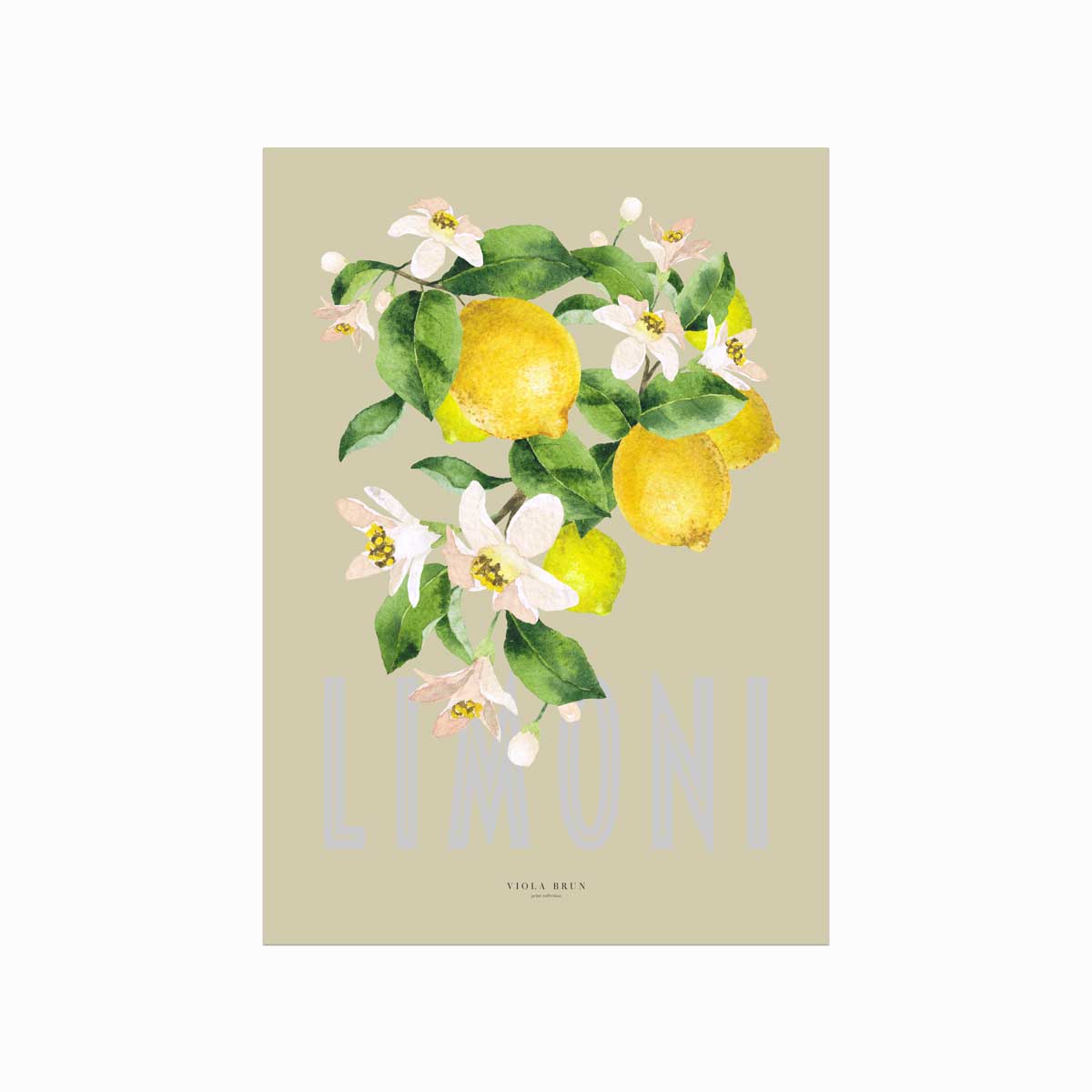 Limoni Plakat fra Viola Brun – Eksklusivt Tilbud!