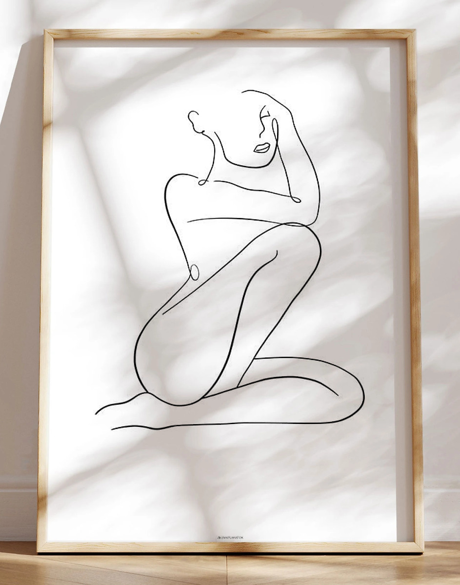 Line Art Woman      Plakat