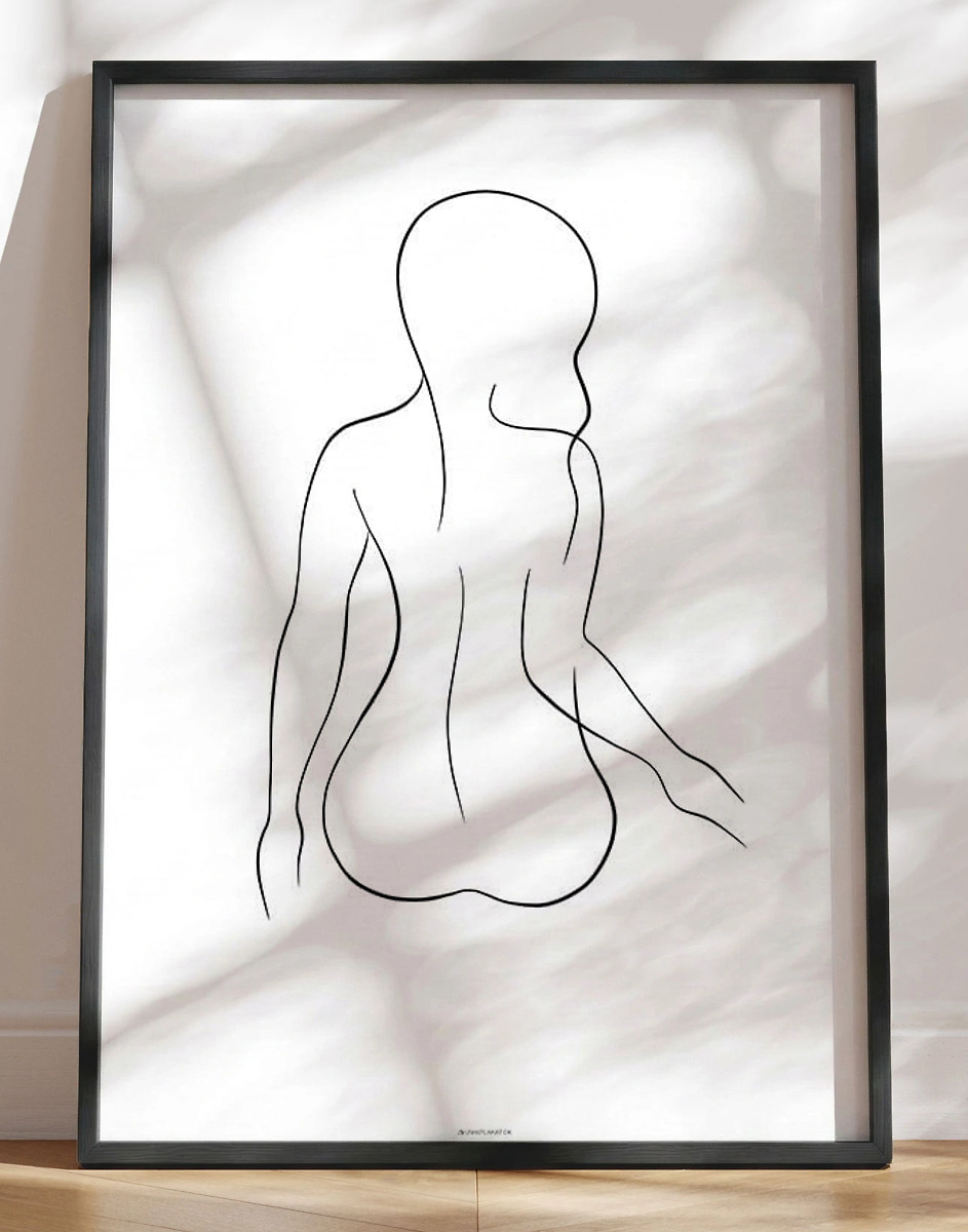Line Art Woman      Plakat
