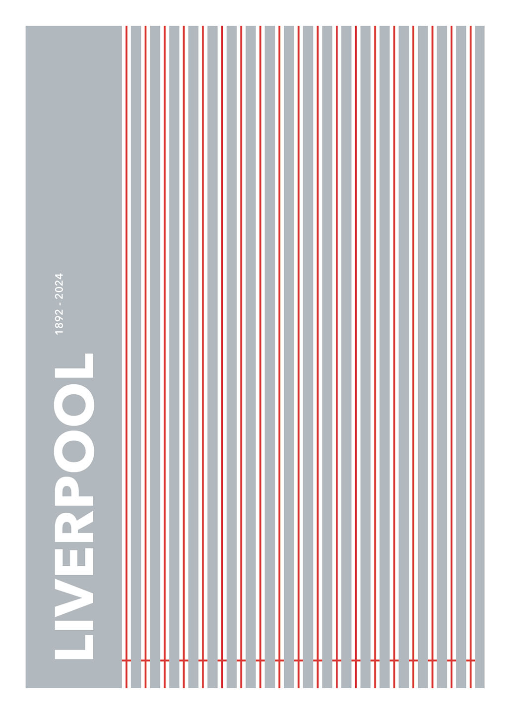 Liverpool FC 1892-2024 – Plakat til ægte fans af Liverpool