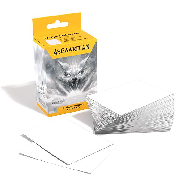 104 Lommer Asgaardian Standard Sleeves: Plain White 1104