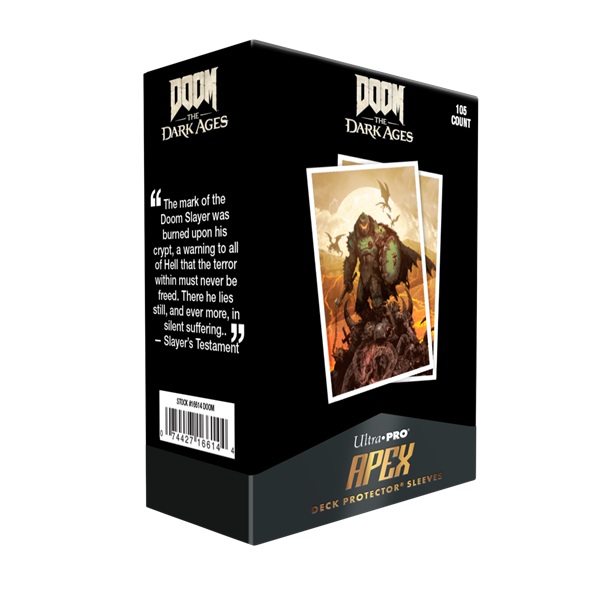 105 Lommer  Doom The Dark Ages: Wrath Apex Matte Deck Protector Sleeves Ultra Pro  16615