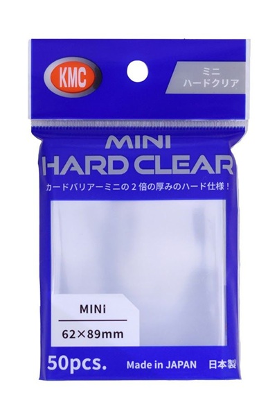 50 Lommer Kmc Mini Hard Clear Sleeves 62x89mm