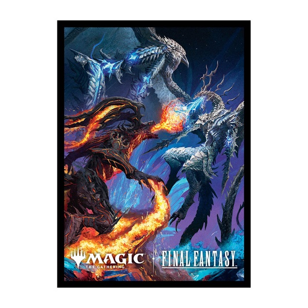 100 Lommer  Magic Universes Beyond: Final Fantasy: Key Art  Ifrit   Bahamut  Deck Protector Sleeves Ultra Pro  38707