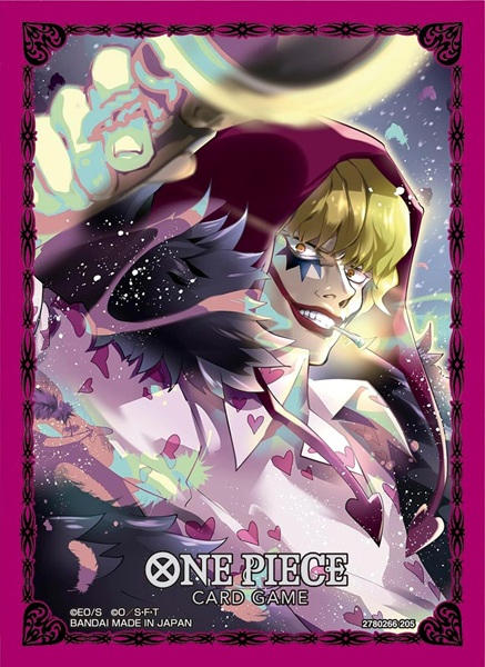 70 Lommer  One Piece Card Game Official Sleeves 11: Donquixote Rosinante  Quot Corazon Quot  Deck Protector Sleeves