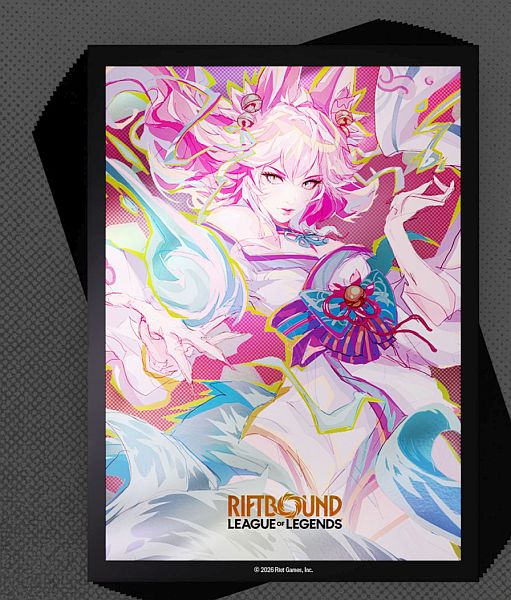 100 Lommer  Riftbound: League   Legends Tcg: Set 02: Spiritforged   : Spirit Blossom Ahri Deck Protector Art Sleeves