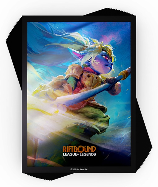 100 Lommer  Riftbound: League   Legends Tcg: Set 03: Unleashed   : Poppy  Keeper   The Hammer Deck Protector Art Sleeves